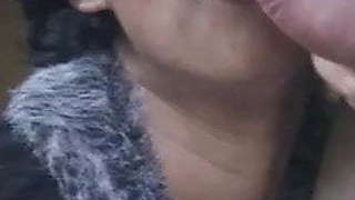 Nervous Indian sucks fat old mans cock