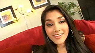 Indian Leah Jaye takes a big black cock in her pussy and her ass