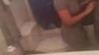 Indian Desi looking fucking Big Black Dick in the Bathroom