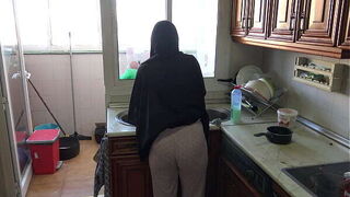 perverted german fucks his muslim maid and cums inside her