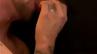 Blonde irishman sucks thick cockm