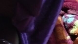 Wife enjoying big cucumber