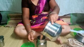 Saree Aunty Hardcore with Stepbrother Show Hairy Pussy