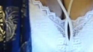 White Bra Boobs Show Nipple Suck Nipple Pinching.