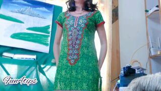 Amazing stripping and teasing milf.