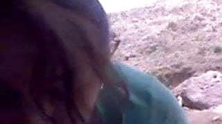 22 cute virgin girl  fucked by boyfrnd behind a rock