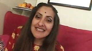 Hot threesome - Two boys fuck a big titted Indian MILF