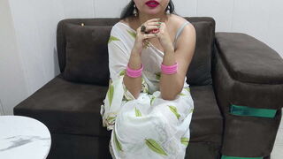 Indian stepmom fucked by stepson with dirty talk while daddy was out of home