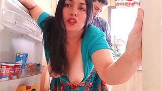 My stepmom gets fucked while trapped in the refrigerator