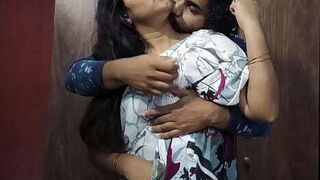 Desi Couple Share Sweet Kisses And Gentle Touches While Standing