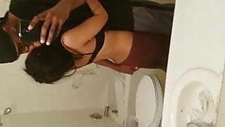 Indian looking chick with amazing ass fucks BBC