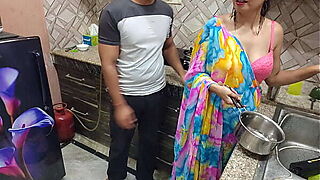 Indian Desi Bhabhi Fucked Hard by Her Devar First Time in kitchen
