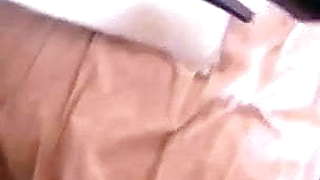 Hot British Indian In Tight Leather Gives Blowjob To Client