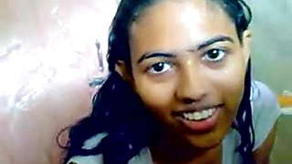 indian teen in shower with her bf