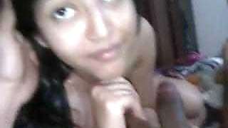 South Indian cute girl on bed