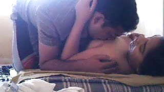 Desi girl boobs sucked fucked in bed by her boyfriend