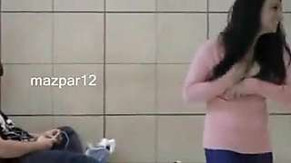 Hot NRI girl flashing publically