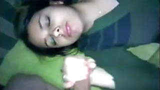 cuming on Desi Muslim girls face