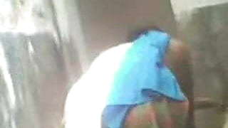 Northindian Girl's Nude Bathing Captured by her homemember