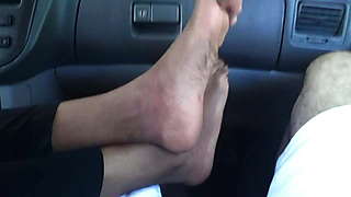 Foot fetish- Indian feet (Sexy footjob, soles and toe tease)
