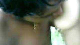 indian girl in forest with his bf