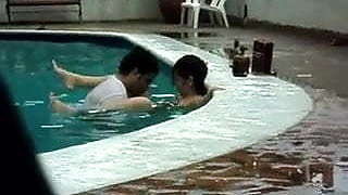 Sex in the pool.
