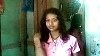 Indian teen self recording her body