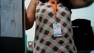 Boss playing in office with his staff