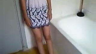 Indian girl Malathy shows off her well developed boobs