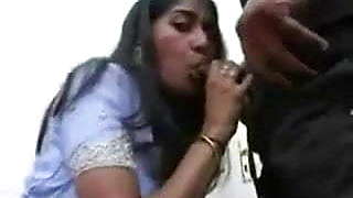Indian girl loves to suck hard black cock