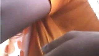 South Indian Tamil Aunty's Boobs groped with blouse in bus