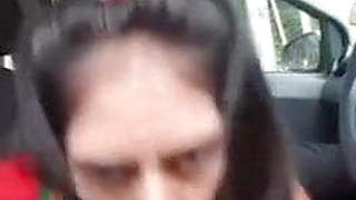 Desi Girl Blows Her Fiance In The Car