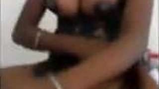 Indian maid giving a handjob