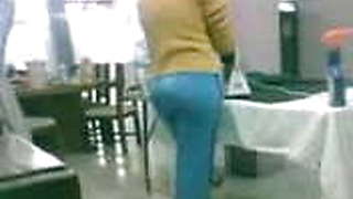 Drilling my sexy milf wife while she is working