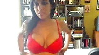 Indian girl on cam with nice tits