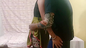 indian desi bhabhi with her husband in risky indoor bedroom sex