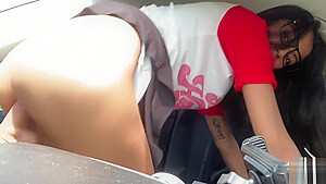 HORNY DESI COLLEGE TEEN SUCK AND FUCK DILDO IN CAR