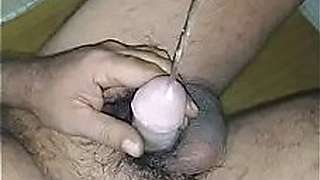 Morning piss in toilet