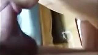 This girl sckred hard over my dick