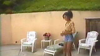 Desi, Indian, Sameera with an Old lucky man