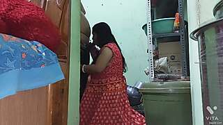 Desi Bhabhi Give Blowjob And Fucked In Kitchen