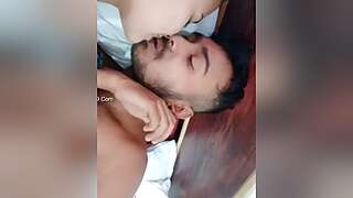 Today Exclusive -sexy Desi Lover Romance And Boobs Sucking