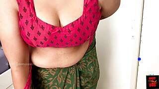 Sexiest Saree Draping In An Erotic Pose - No Sex - No Nudity