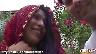 Hairy Desi Amateur Gets a Creampie!
