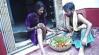 Young Hot and Sexy Newly Married Bhabhiji Fucked with Sabjiwala ( Hindi Audio )