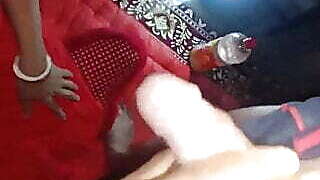 Hardcore fucking indian cheating wife when his alone at home