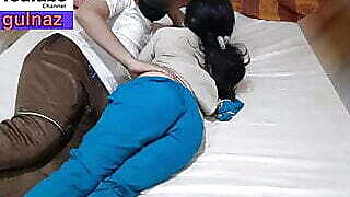 Step sister satisfied for having sex before her boyfriend , clear hindi audio