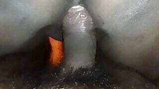 Desi bhabhi playing with boyfriend homemade sex video in Hindi audio