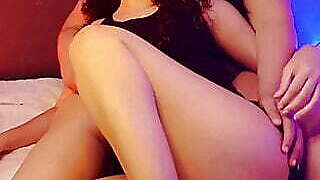 I watch a movie with my stepsister and I touch her pussy