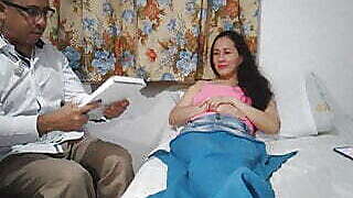 Stepmom surprises doctor after a good blowjob lets him penetrate her tight pussy until cumming